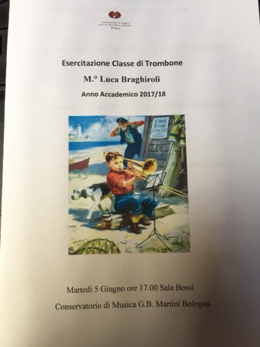 Esercitazione classe di Trombone 2018