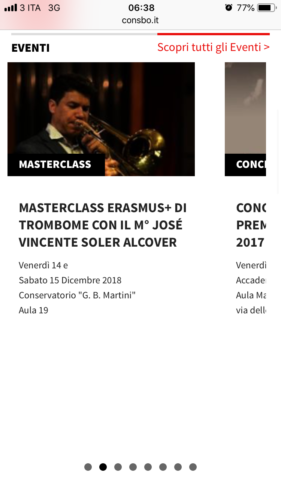 Il Maestro Jose Vincente Soler Alcover del Conservatorio Superiore di Jaen ospite al Conservatorio di Bologna